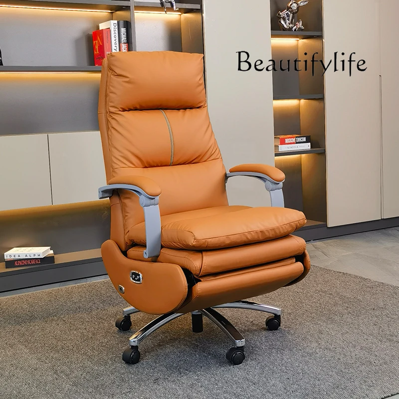 Electric boss chair reclining and lifting ergonomic chair comfortable massage office chair