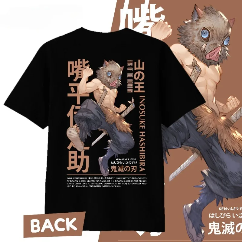 

ANIME DEMON SLAYER T-shirt INOSUKE HASHIBIRA Non Official Cotton 30's Premium Children Teens and Adults