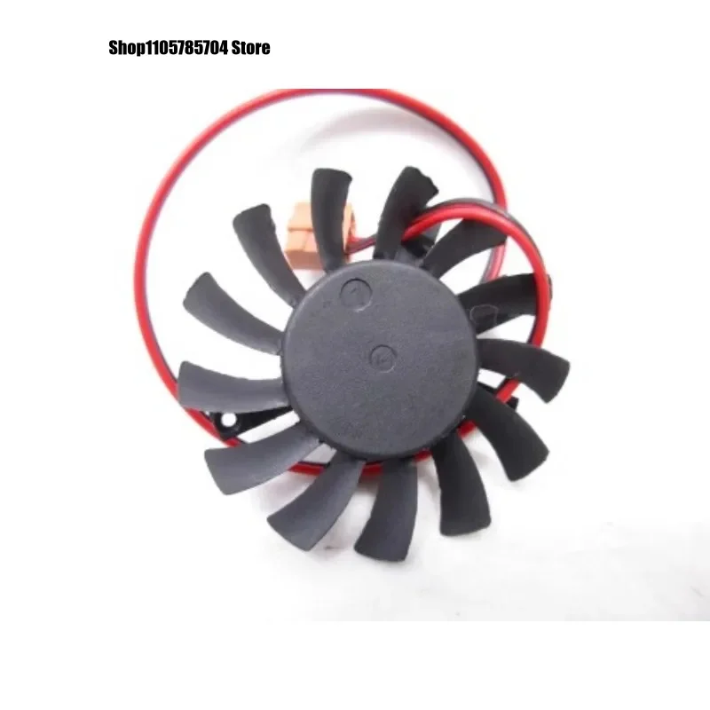 DL 2-Wire Fan for EVERFLOW T055010SH 5V 0.40A Hole Pitch 27*35*35MM Diameter 45mm Graphics Card Fan