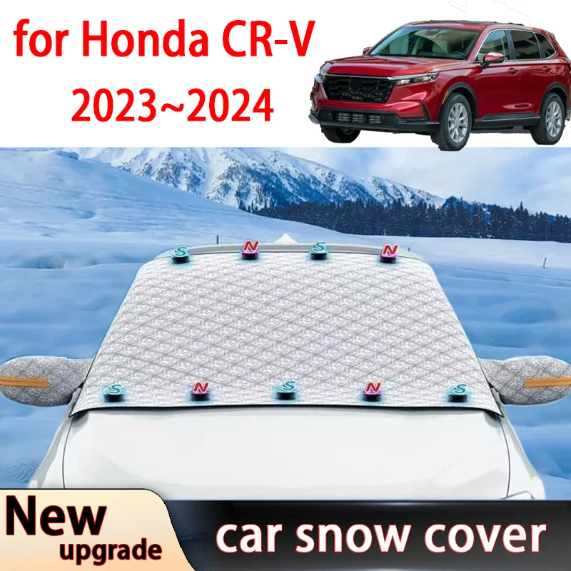 Car Snow Shield for Honda CR-V 2023-2024  Shade Outdoor Winter Front Windshield Window Freeze Frost Cover Sunshade Accessories