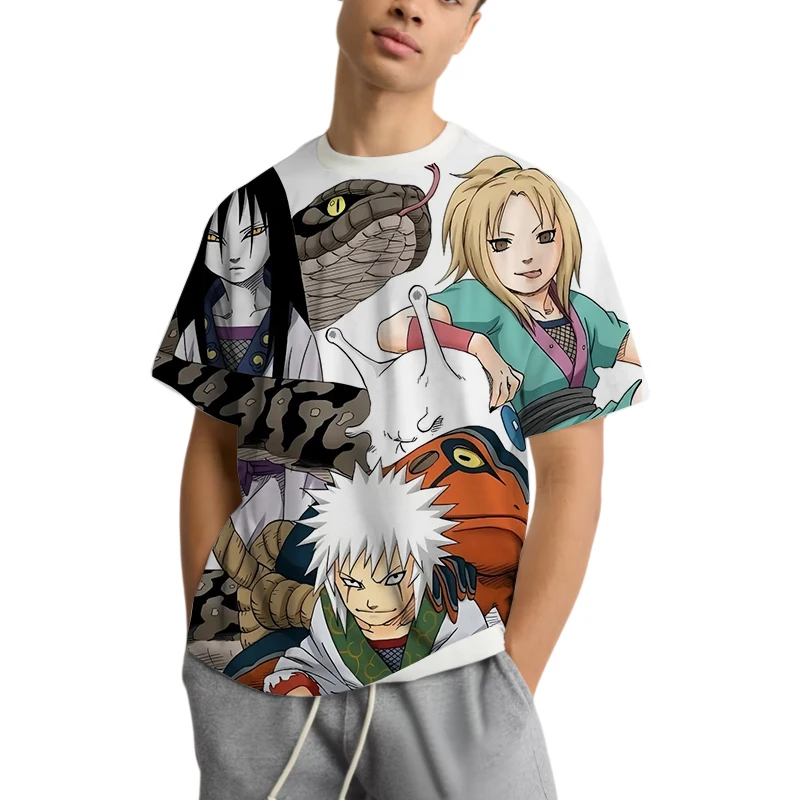 

Лето 2025 г., аниме-персонаж Наруто с принтом, короткий рукав для взрослых и детей, подростков, такая же мода, для отдыха, спорта, горячая кровь, с коротким рукавом