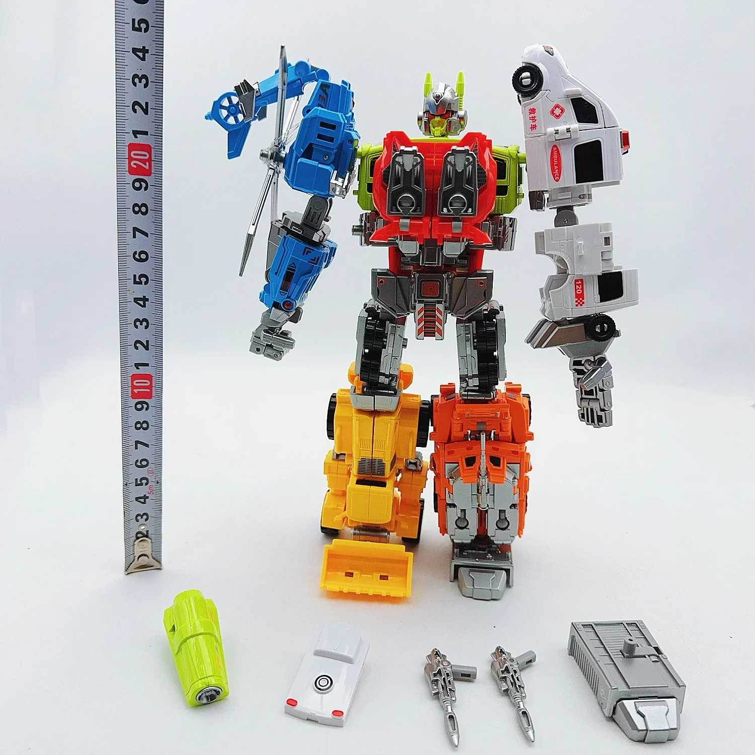 Nuovo Xingbianzhanshen 6 IN 1 Defensore 28CM Trasformazione Deformazione Action Figure Regali Collezione di giocattoli