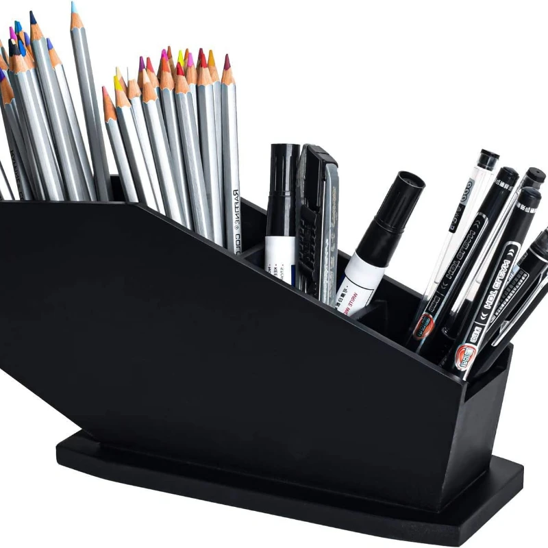 

Gothic Coffin Brush Holder Office Storage Box Wooden Coffin Pen Holder Ghost Gothic Decoration