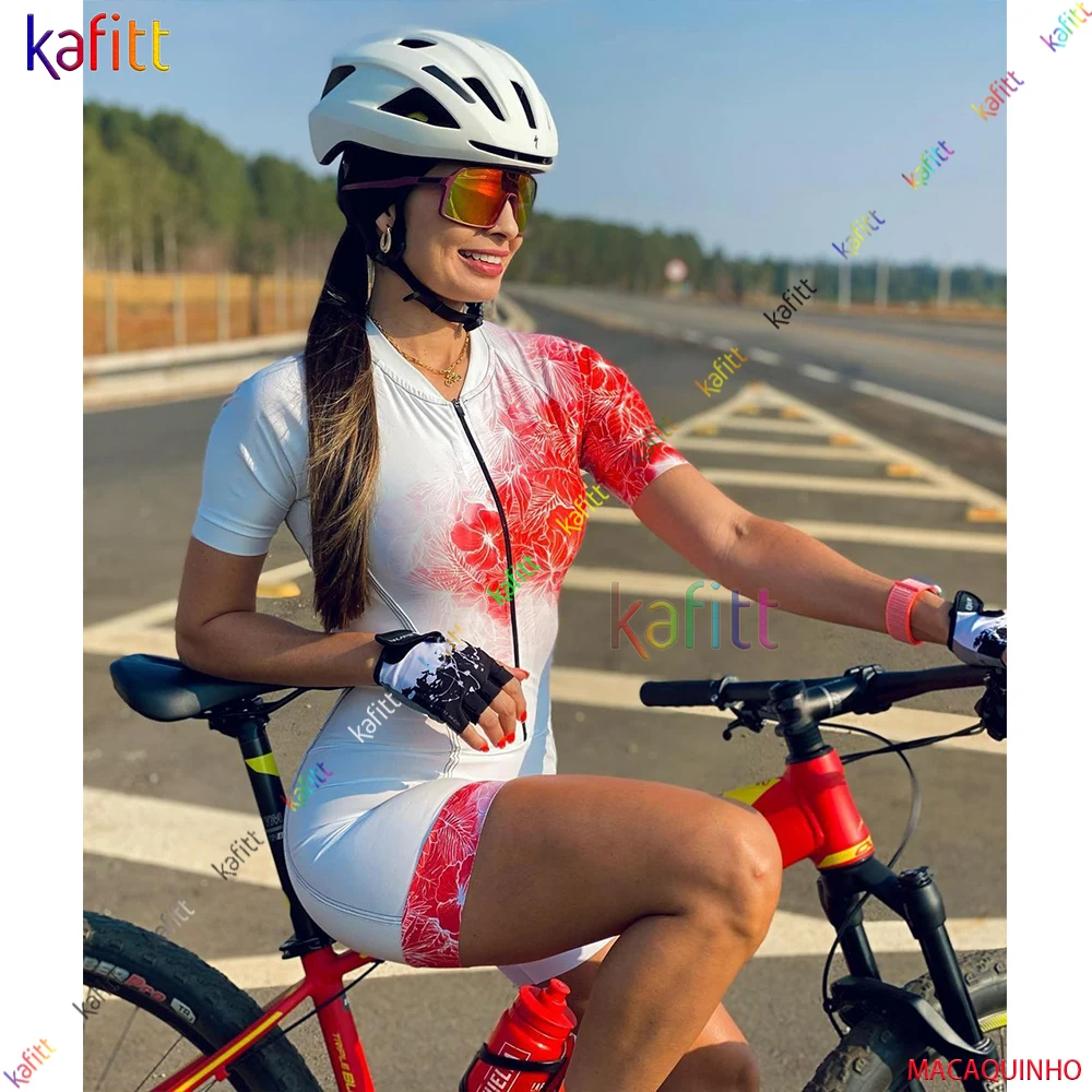 2023 KAFITT Women\'s Professional Triathlon Suit Clothes Biking Skinsuits Coupa De Ciclismo Rompers Jumpsuit Kits Double Lycra