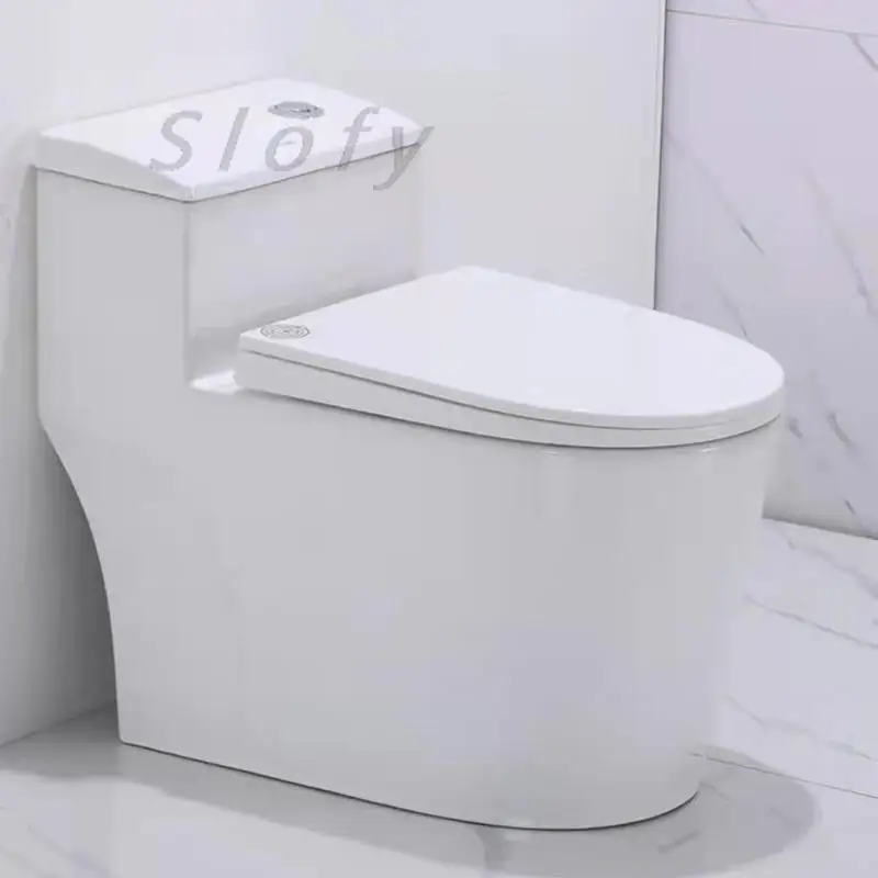 Toilet Ceramic Toilet Seat Lid Modern Toilet Bowl Powerful Flush Toilet Siphon Flushing For Bathroom Comfort Toilet For Bathroom