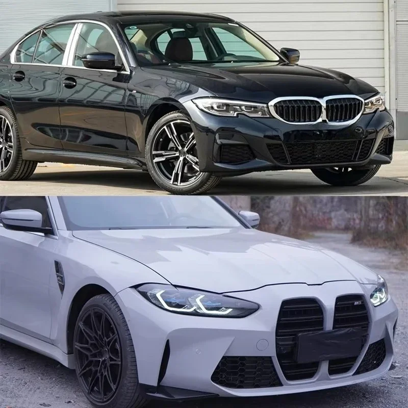 New 3 SERIES G20 G28 UPGRADE to G80 STYLE WIDEN BODY KIT FRONT BUMPER DIFFUSER GRILLE HOOD 2021 PP G20 G28 F80 CAR PARTS