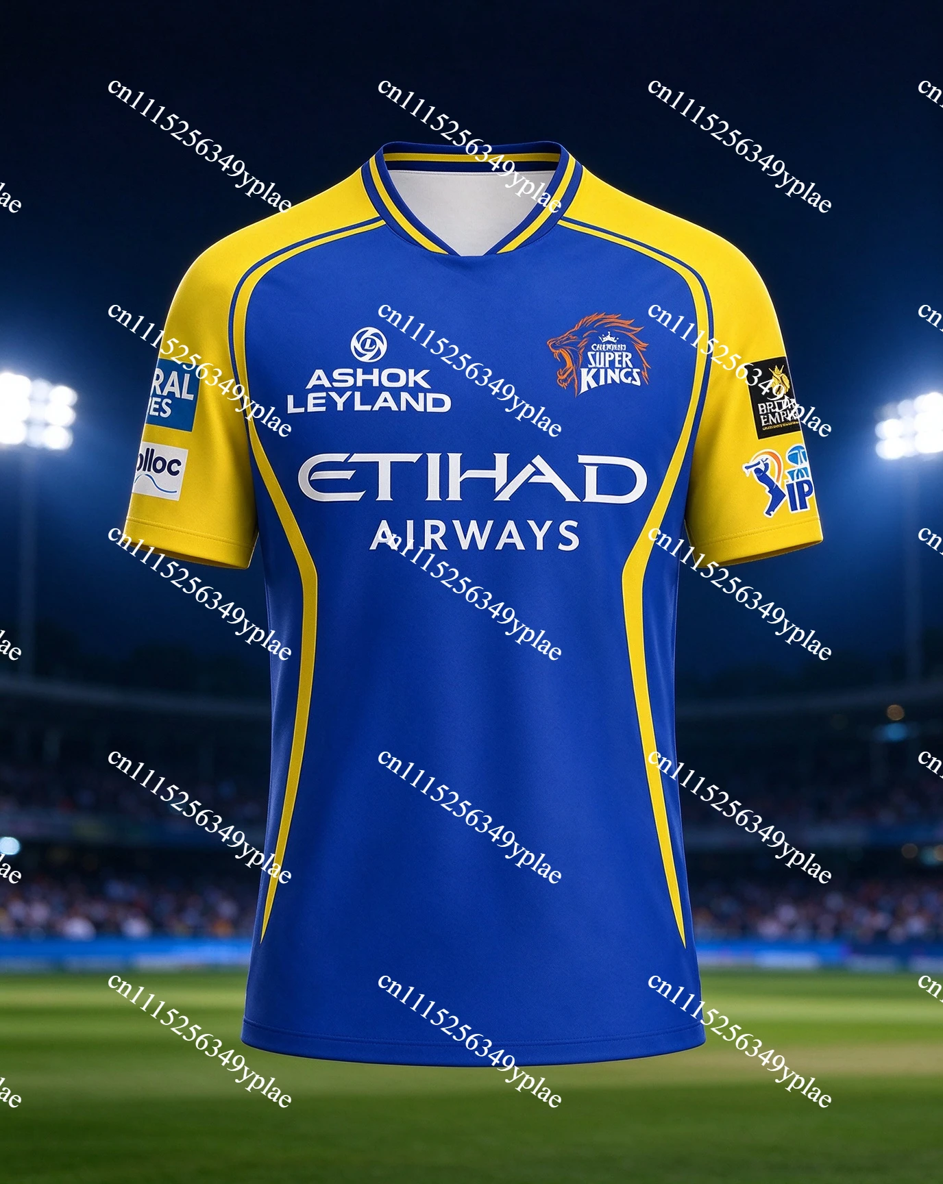 2026 India IPL Cricket CSK 3D Print Jersey Shirt, Men Summer New Sports Tshirt, Training Breathable Quick Drying Sweatshirt