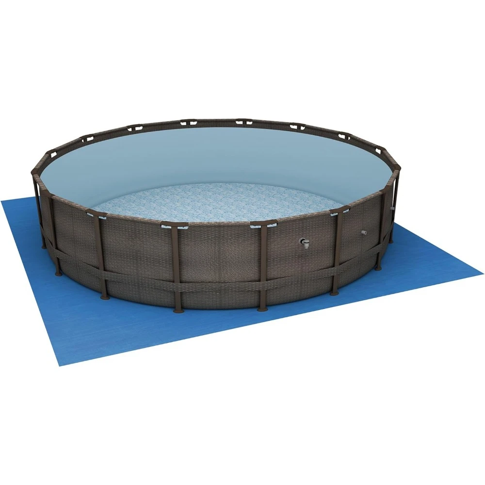 Imagem -06 - Outdoor Backyard Piscina Grupo Redondo Acima do Solo 1000 Gph Bomba de Filtro Outdoor Hot Tubs 14 x 42