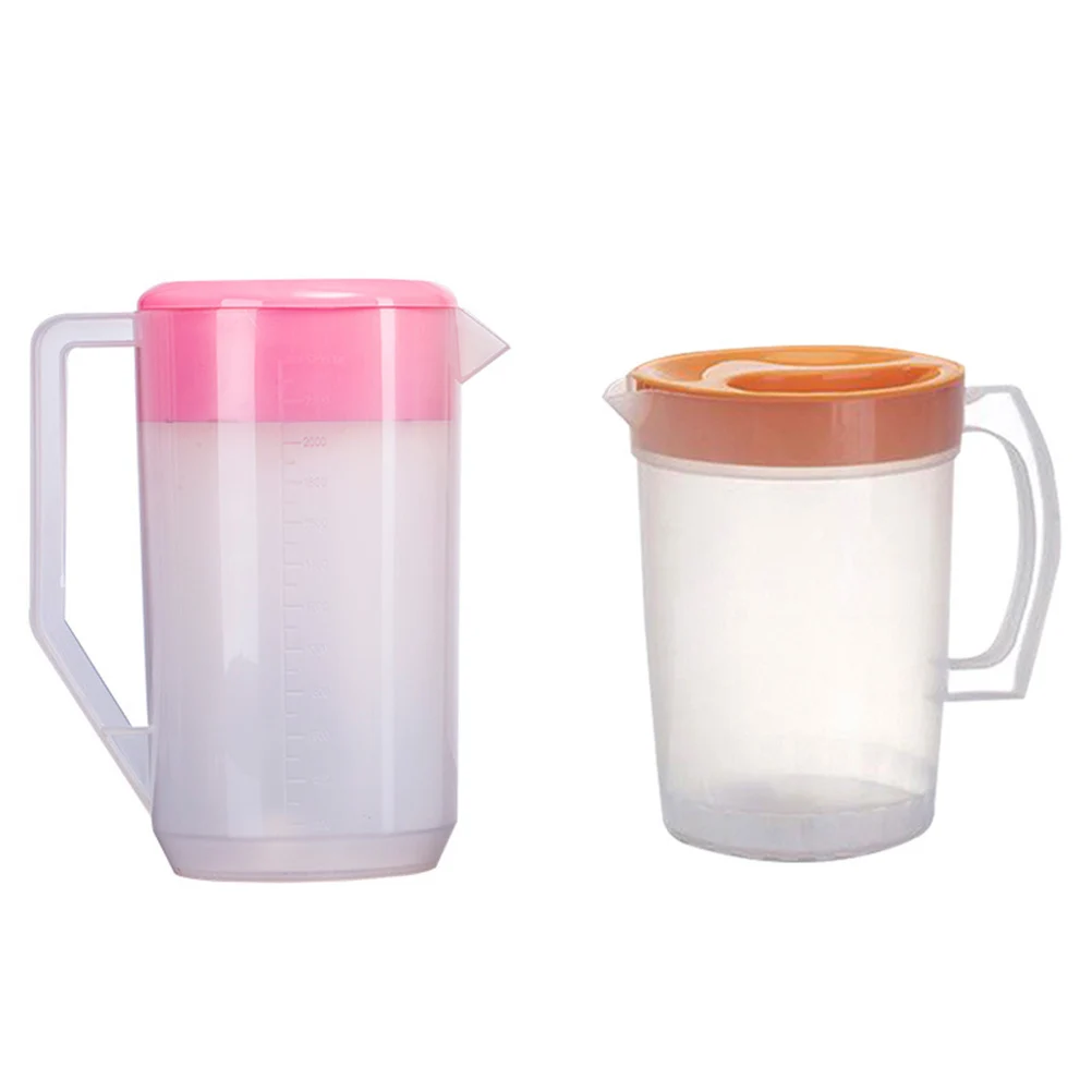 

Cold Water Pitcher Large Capacity Beverage Jug Plastic Hot Cold Resistant Juice Milk Storage Container Pool Party