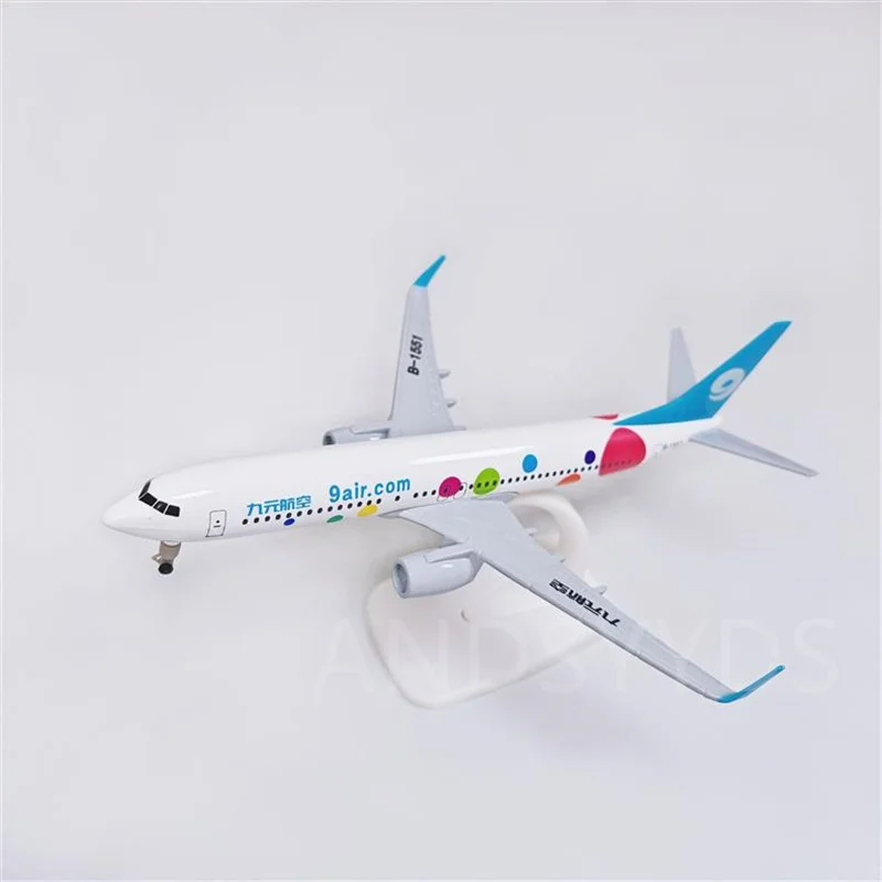 20cm nove yuan companhias aéreas b737 modelo de avião liga modelo comemorativo coleção presente brinquedo para crianças