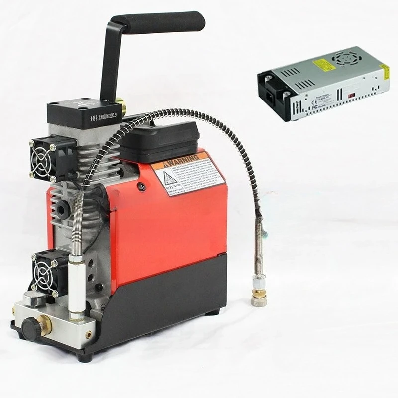 30Mpa 300Bar 4500Psi 12V PCP compresor de aire 12V bomba de alta presión portátil para buceo tanque de buceo salida de bomba de coche 12L/min GX-CS2
