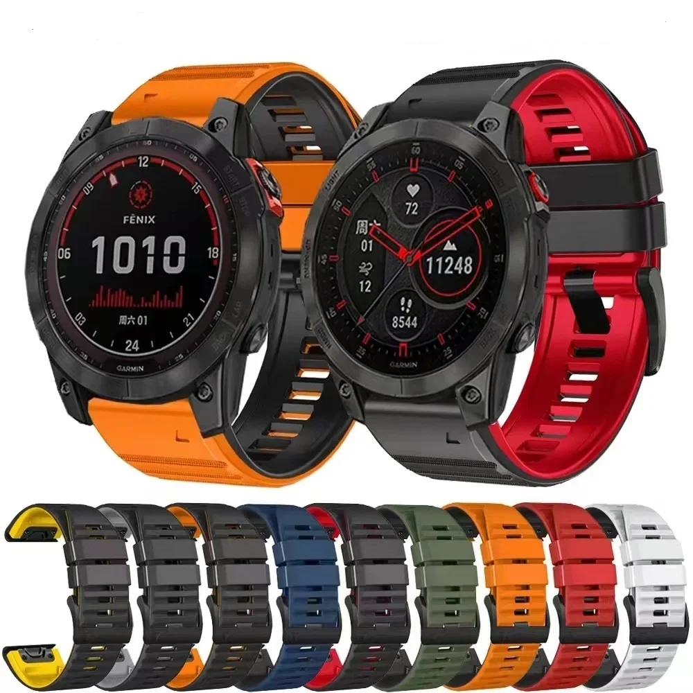 22 cinturino in Silicone da 26MM per Garmin Fenix7X 7 Fenix6X 6 Pro 5X 5 Plus cinturino da polso Forerunner 945 bracciale a sgancio rapido