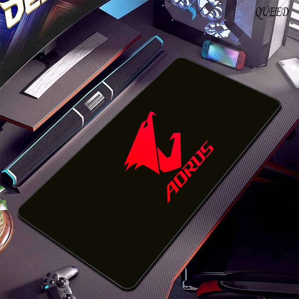 لوحة ماوس الألعاب Aorus Deskmat مكتب حامي لوحة المفاتيح حصيرة الكمبيوتر الكرتون اكسسوارات لوحة الماوس ألعاب الحصير XL أنيمي Mause منصات السجاد