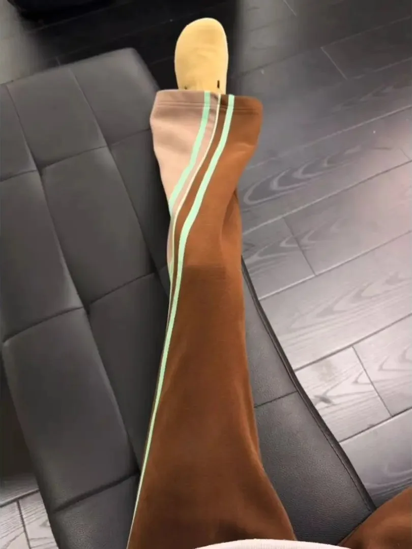 

Мужские повседневные брюки American Sle Color Blo Spor для осени и зимы, прямые брюки в стиле хип-хоп с полосатым узором