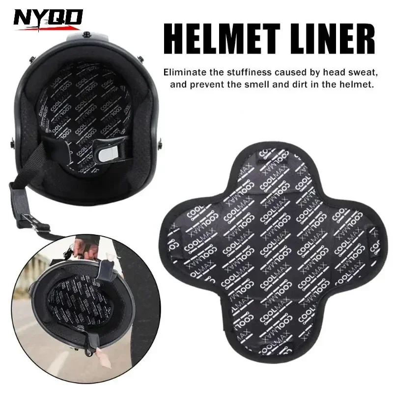 Motorcycle Helmet Insert Liner Cap Cushion Pad Quick-drying Breathable Sweat Wicking Helmet Insulation Lining Moto Capacet