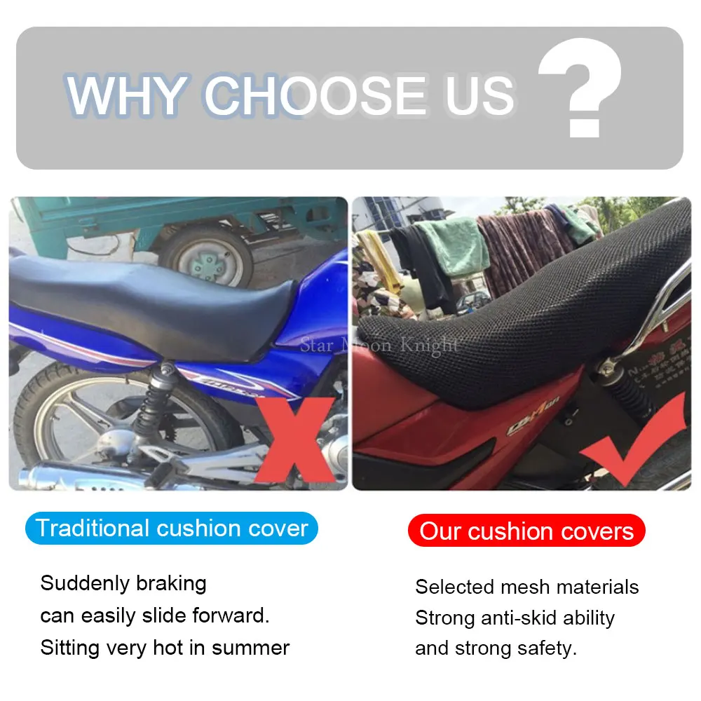 Seat Cover for Suzuki V-Strom VStrom DL650 DL1000 DL250 DL 650 1000 Nylon Fabric Saddle Seat Cover Motorcycle Protecting Cushion