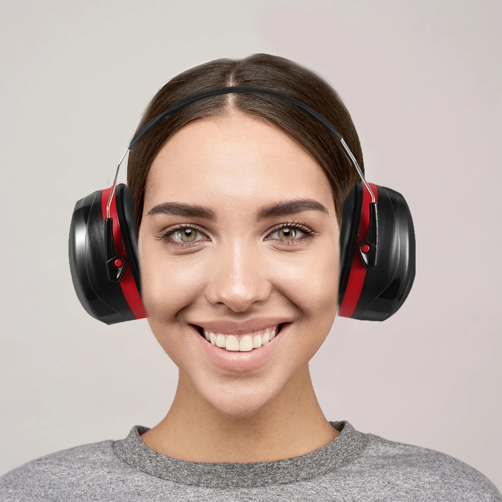 

Anti Noise Ear Muffs Hearing Protection Ergonomic Design High Density Sponge Strong Noise Reduction Ear Protection
