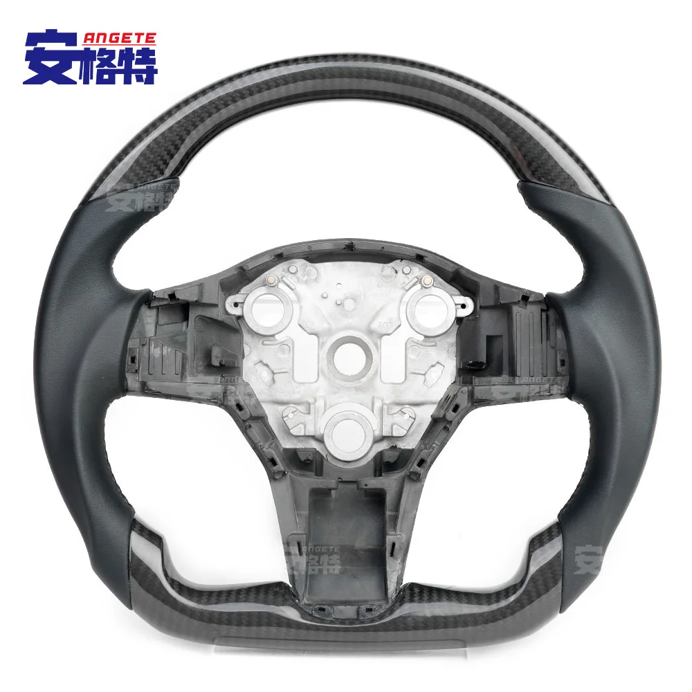 

The list price is oneApplicable to:Suitable for tesla Tesla model Y/model 3 carbon fiber steering wheel modification, car steeri