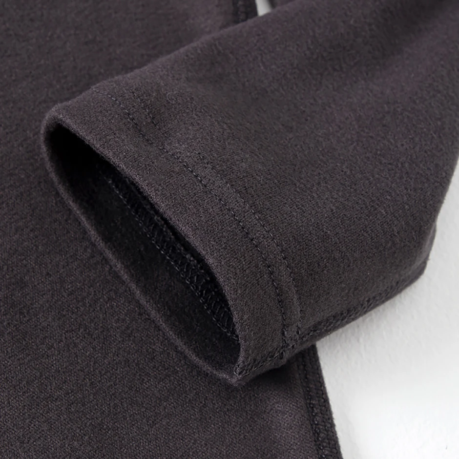 4/1 Stück Herbst und Winter Herren halbhoher Hals warm winddicht Basis Top einfarbig vielseitig Jugend Casual Sport dicke Basis T – Detail 26
