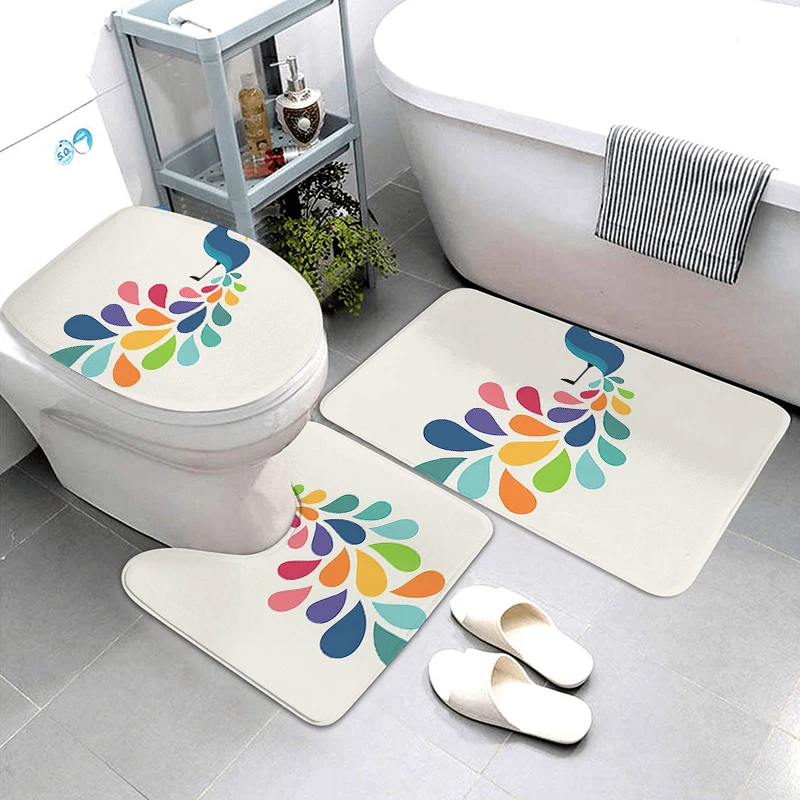 Anti-slip Bath Mat Shower Mat Bathroom Small Rug Foot Mat Entrance Door Mat Kitchen Mat Bedroom Simple Mat Bathtub toilet rug