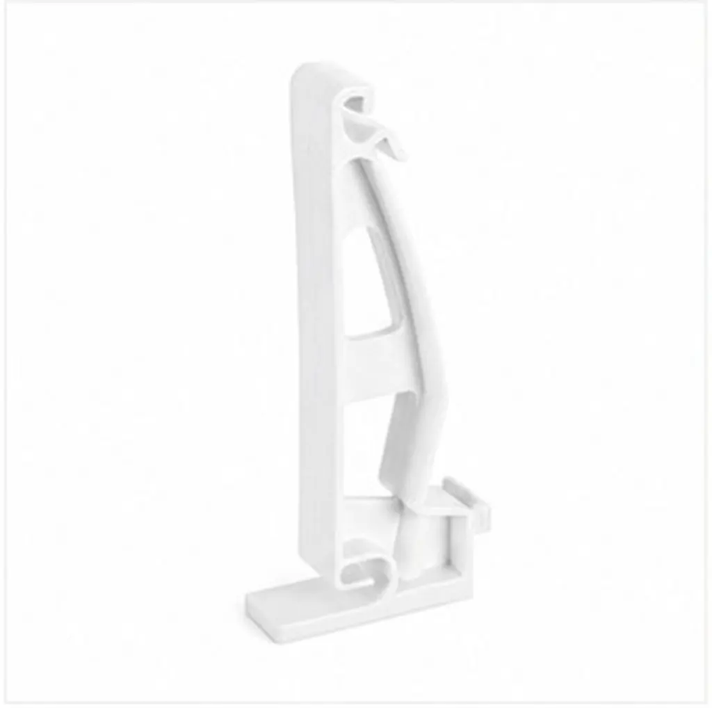 6Pcs White PVC Gutter Support Brackets Heavy Duty Hidden Roof Mounting Clips for Sagging Rainwater Downspout Repair