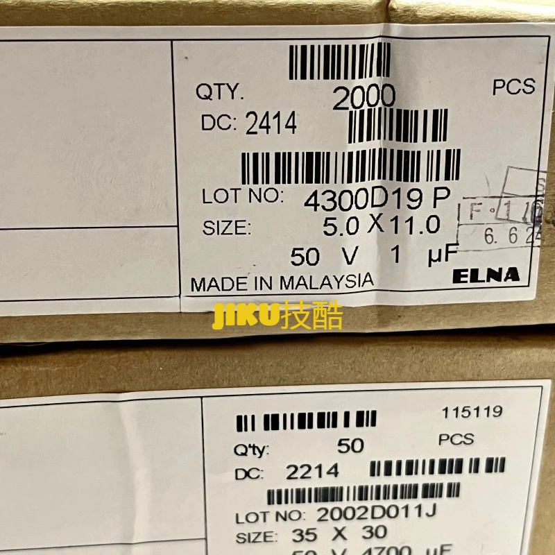 ELNA1UF50V SILMICII Original brand new INA audio capacitor 50V1UF RFS Diameter 5X11mm