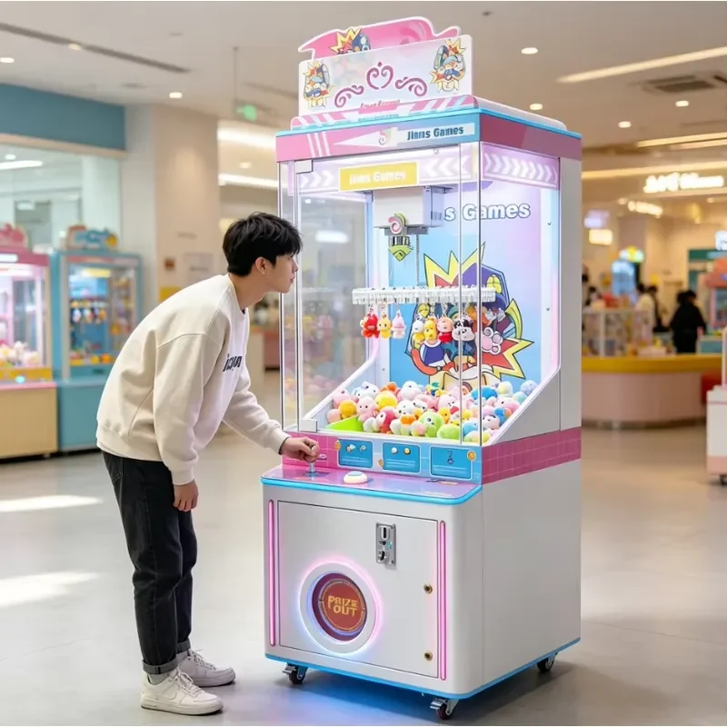 for Coin Operated Clip Prize Game Machine Commercial Gift Vending Arcade Clip Machine for Shopping Mall Game Center
