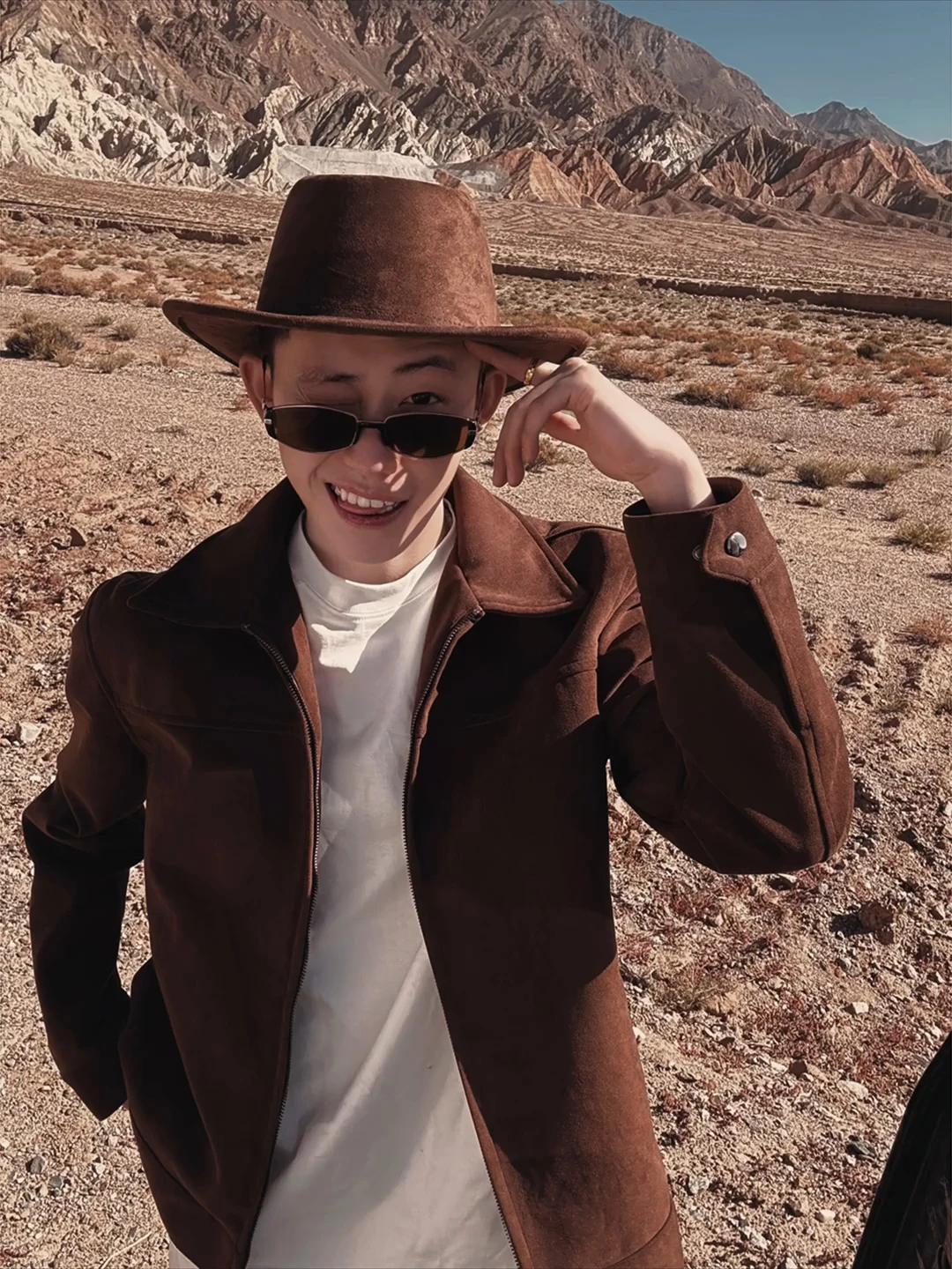 

Мужская осенняя модная куртка из матовой замши с воротником в американском стиле, верхняя одежда