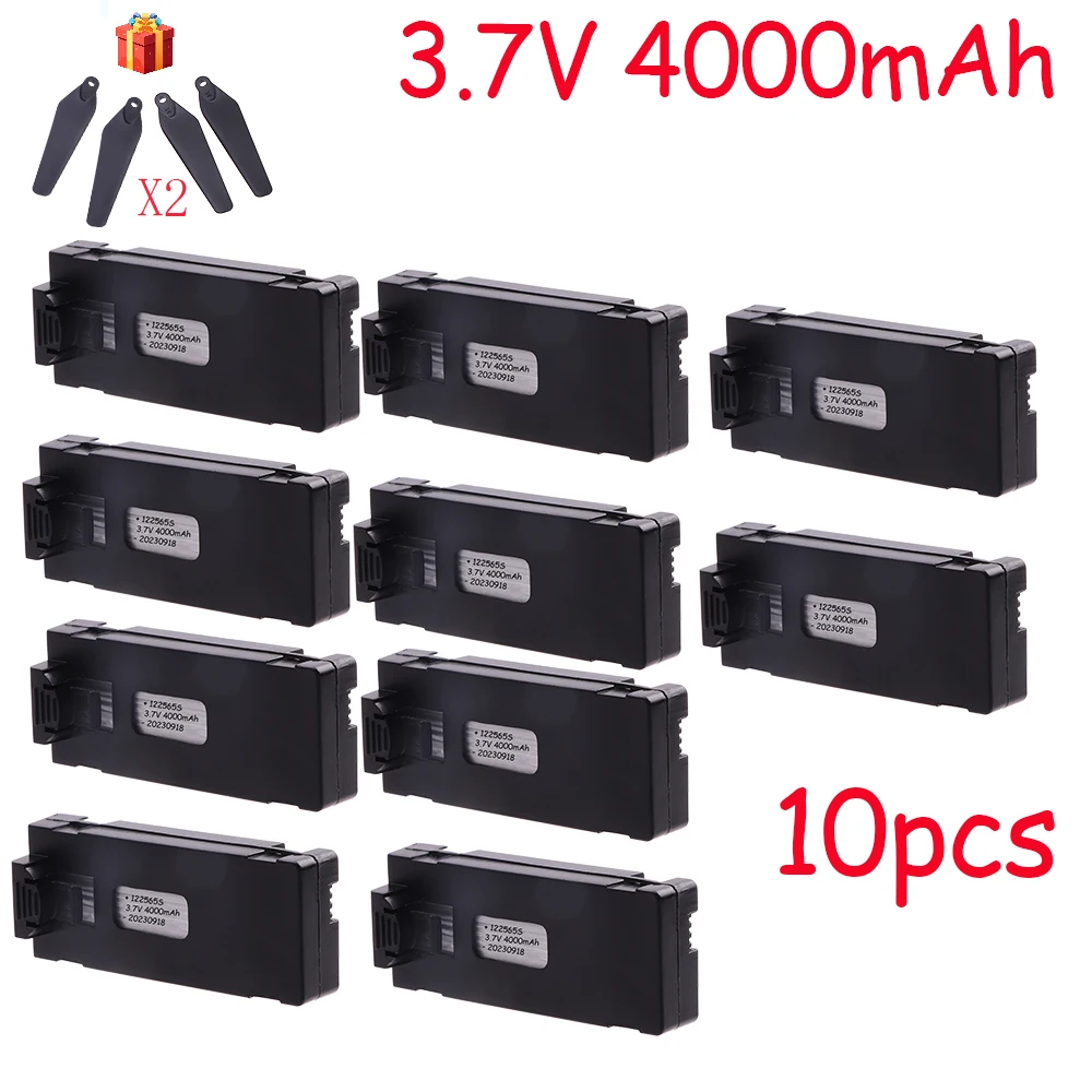 3.7V 4000Mah RC Drone Battery Accessory For E88 E88PRO E99 K3 Ls-E525 E525 PRO Mini Uav Drone Battery Special Battery Rc Parts