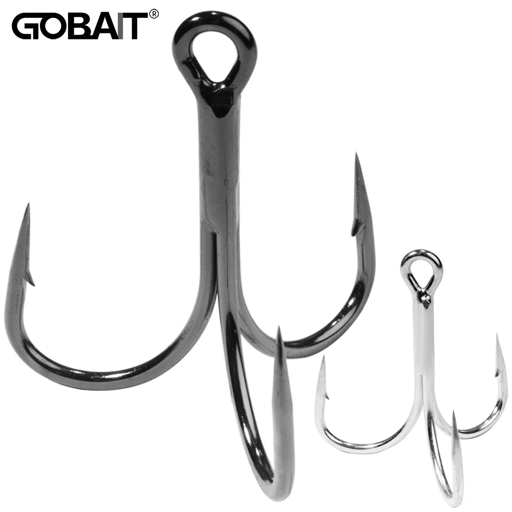 4X Treble Hooks 1#-10/0# Full Size Fishhook Super Sharp High Strength  Carbon Steel Angle Anchor Barbed Pesca Large Fishing Hook - AliExpress 18