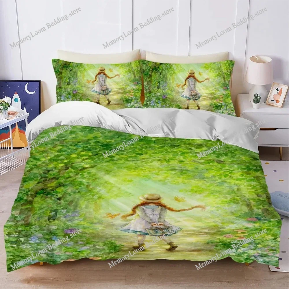 

Classic Anne of Green Gables Duvet Cover Set Style Bedding Soft Laundry Cotton Bed Four Seasons Student Dormitory Home Textile74
