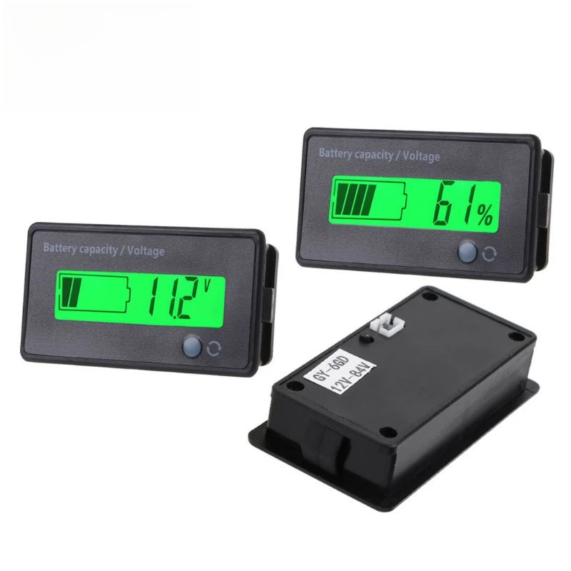 DIY Electronic Battery Capacity Meter GY-6D 12-72V Switchable Lithium Lead Acid Power Indicator