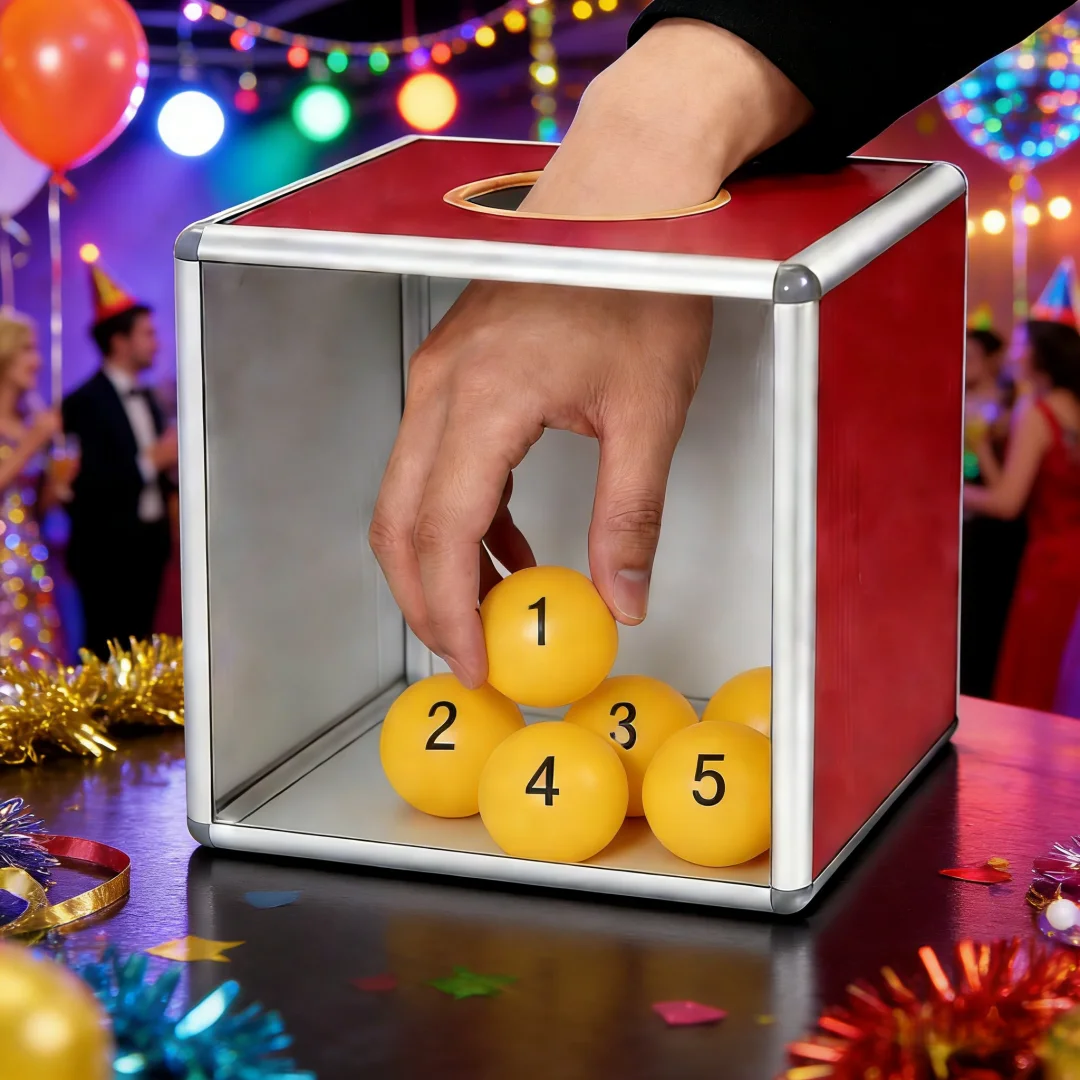 Caja de Sorteo para Fiestas, 7.87 Pulgadas, Desmontable y Reutilizable, para Sorteos, Eventos de Recaudación de Fondos y Celebraciones de Regreso a Clases