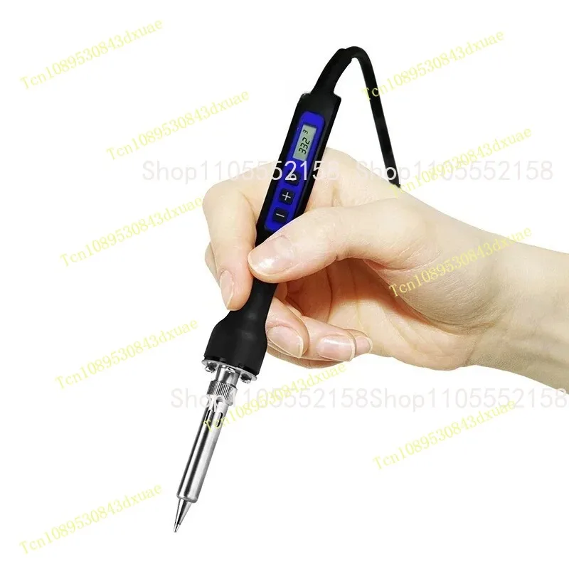 80W/150W Electric Soldering Iron Station, ST-2150D/2080D Digital LCD Display Temperature Adjustable Soldering Iron with Tips