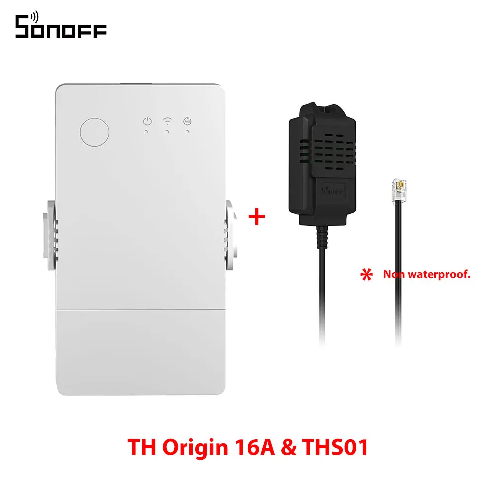 SONOFF TH Origin 16A/20A Smart Temperatur-Feuchtigkeitsschalter Überwachung Wi-Fi ESP32 Chip Smart Home Assistant über eWelink