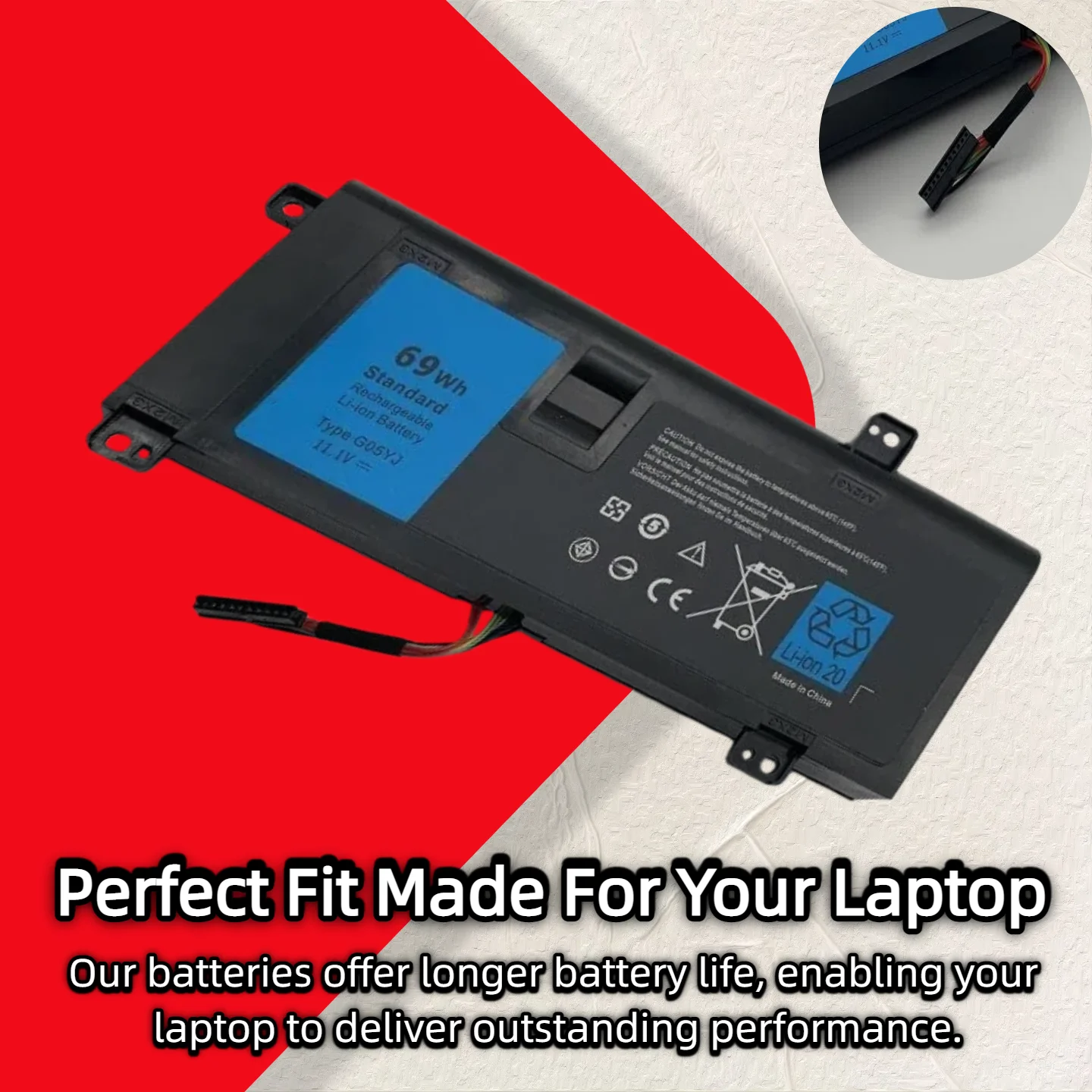 도매 및 소매 ❗ ❗ ❗   델 에일리언웨어 14 A14 M14X R3 R4 시리즈 P39G 에일리언웨어 14D-1528 GO5YJ Y3PN0 8X7용 G05YJ 배터리