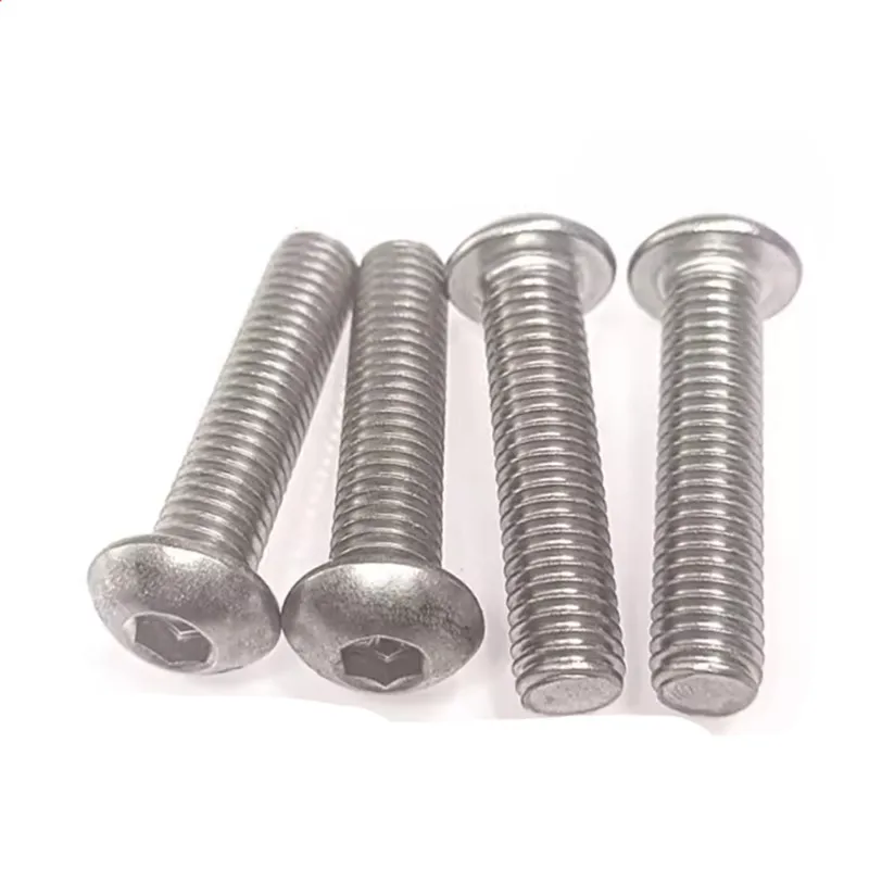 5-50pcs ISO7380 304 allen socket head screw  M2 M2.5 M3 M4 M5 M6 M8 Hexagon Socket Button Head  Screws
