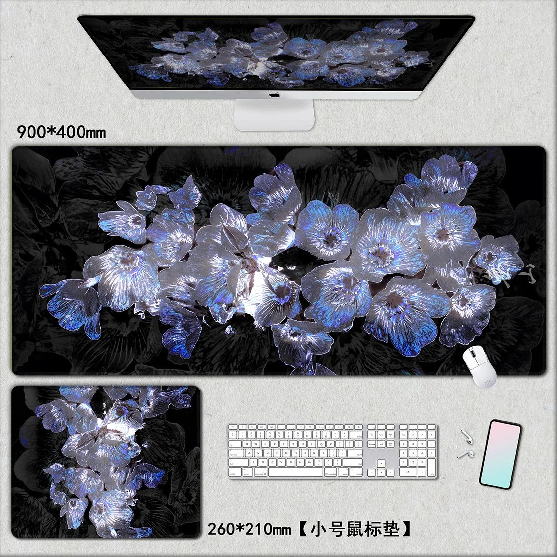 Cool Stars Rubber Desk Pad Mouse Protector Non-Slip Large Small Mouse Mat Home Office Desk Mat PU Leather Pc Laptop Table Mat
