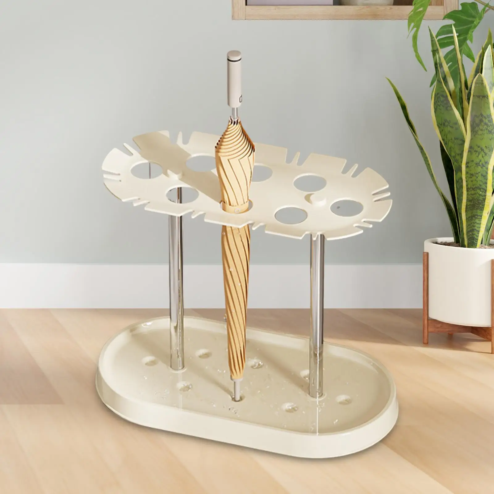 

Umbrella Holder Space Saving Stable Base Freestanding Convenient Modern Organizer for Entryway Garage Patio Corridor Supermarket