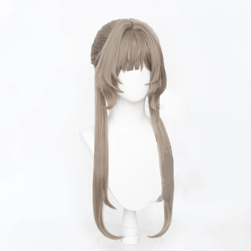 Genshin Impact Marionette Sandrone Cosplay Wig Light Brown Heat Resistant Synthetic Hair Women Halloween Party Role Play ﻿Props