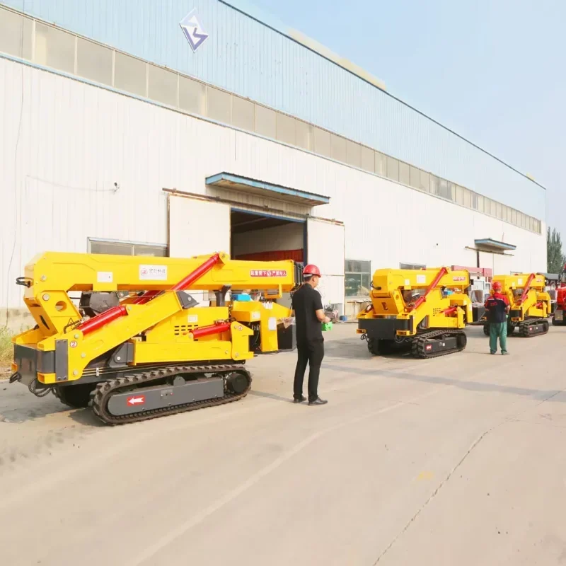 China Mini Construction Spider Lifting Crane Telescopic 360 Degree Cantilever Hydraulic Spider Crane Stone Lifting Spider Crane