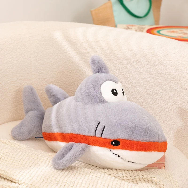 

Lovely Captain Shark Plush Fu Fu Anima Doll Submarine Toy Pillow Cushion Soft Gift For Children