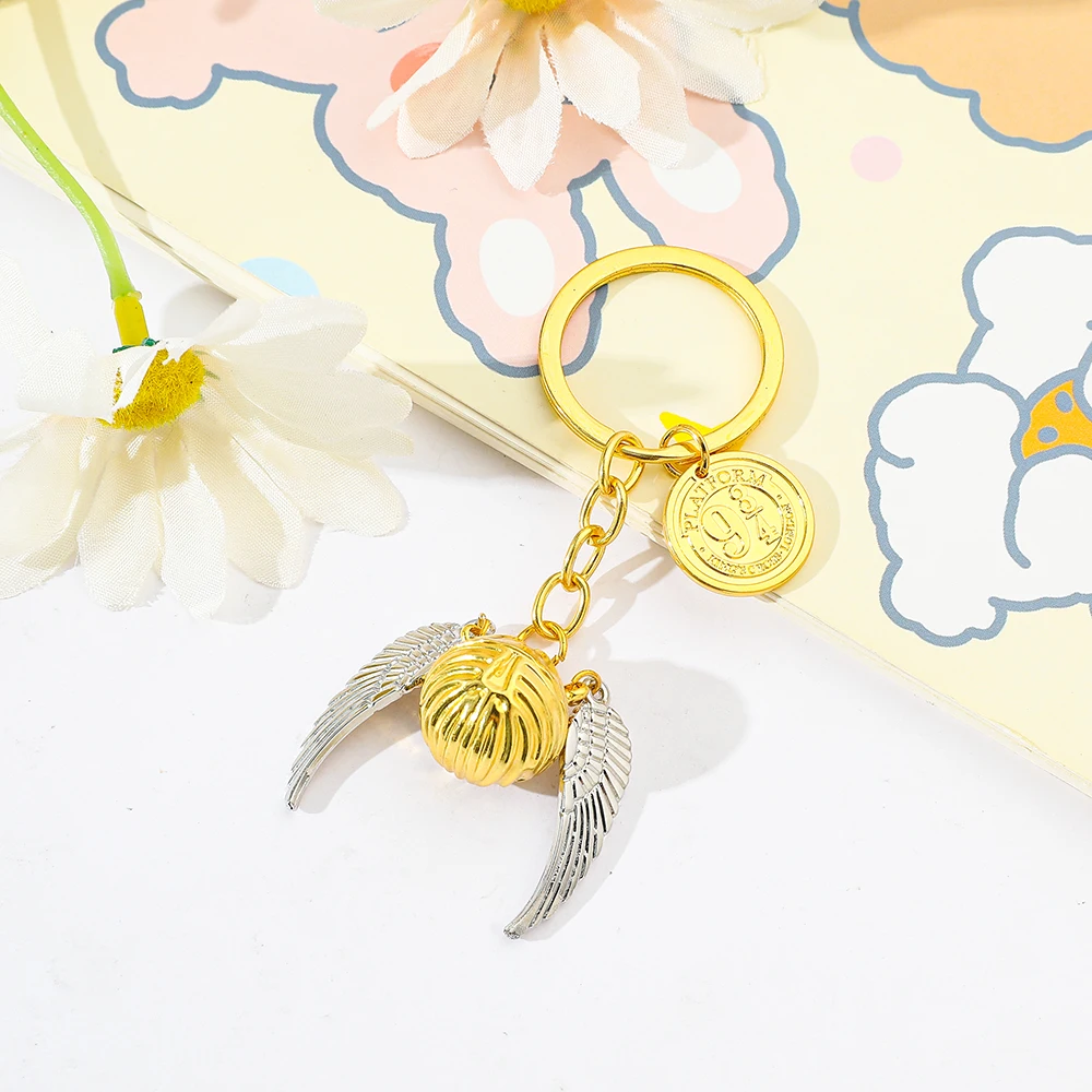 فيلم هاري بوتر المفاتيح موضة الاتجاه الذهبي واش قلادة المفاتيح بنين فتاة لحقيبة الظهر اكسسوارات مجوهرات هدية bt21 #4