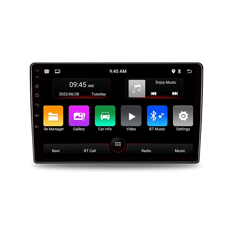 Car DVD Player 9 Inch Android Smart Multimedia Car Radio GPS Positioning Navigation 2 DIN Audio Stereo Replaceable UI