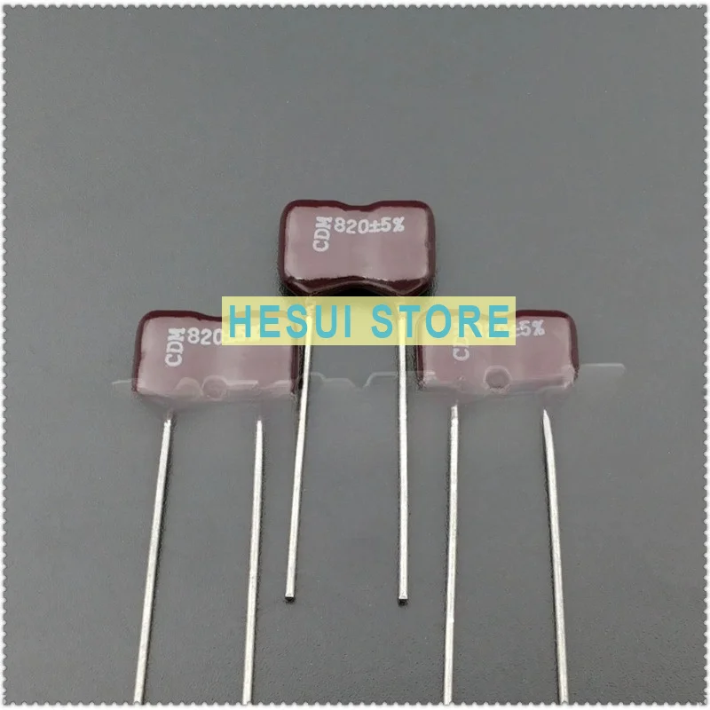 820pF 500V CDM CD19 821 Silver Mica Capacitor CDE 5%