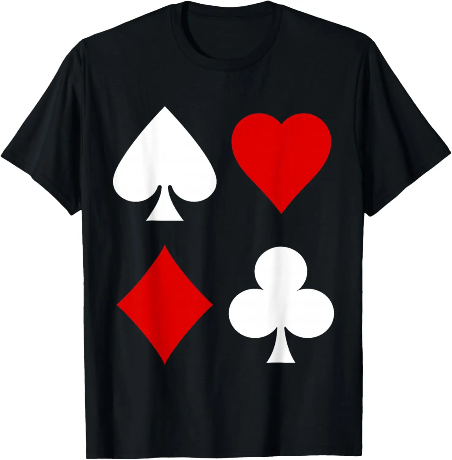 

Костюмы для игральных карт, пики, сердечки, бриллианты, клубы, футболка с рисунком, повседневная мужская футболка с коротким рукавом