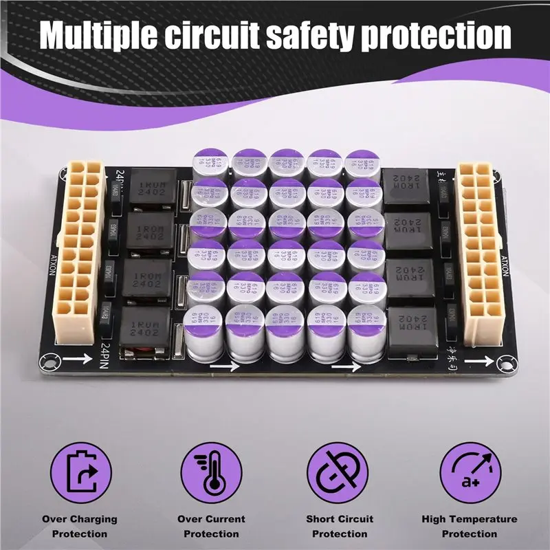 A33T-ATX For PC HIFI Upgraded DC Filter Board Four Channel Power Purification For Computer Systems