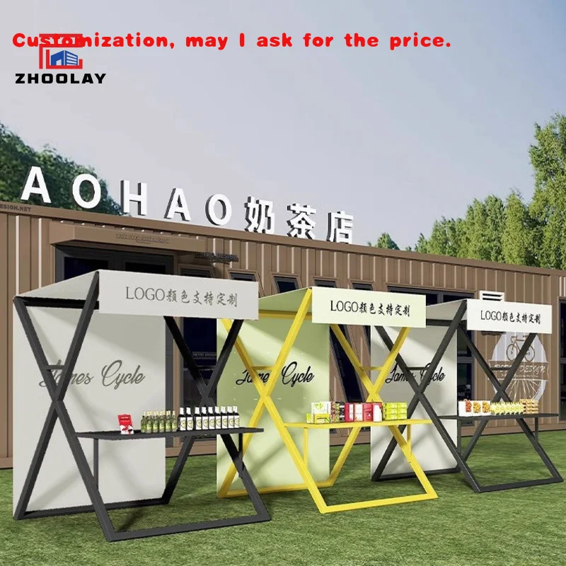 

custom.Night Activities Market Folding Stall Commercial Street Display Shelves Food Snacks Beverages Mobile Selling Snack Stalls