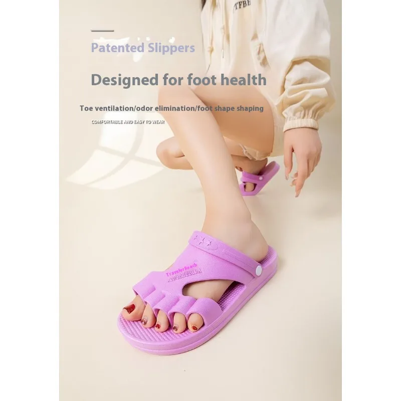 Toe Separator Sandals  Men Women Bunion Corrector Comfortable Arch Support Slippers Anti Slip  Indoor Outdoor Driving Walking