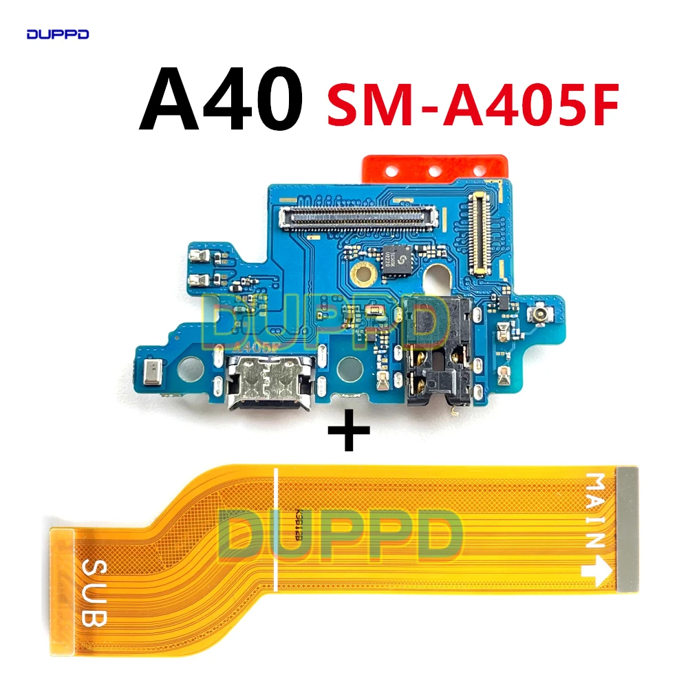 

USB-разъем для док-станции для зарядного устройства, гибкий порт для зарядки для Samsung A40 A405 A405F, материнская плата, гибкий кабель, основной